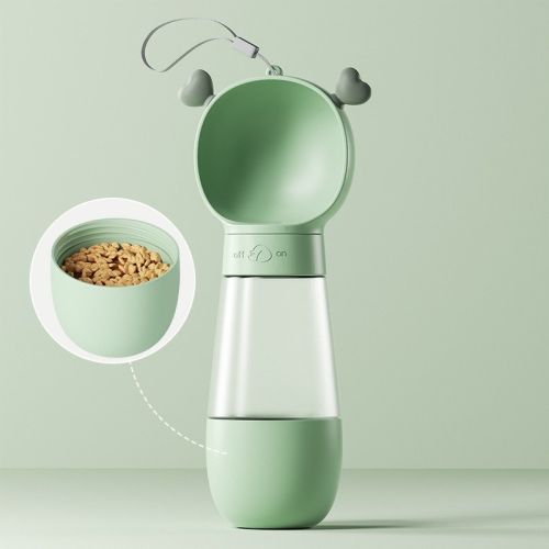 Portable Dog Water Bottle,2 In 1 Dog Water Bottle Dispenser With Food Container,Leak Proof Dog Travel Water Bottle For Walking,Hiking And Travel Water